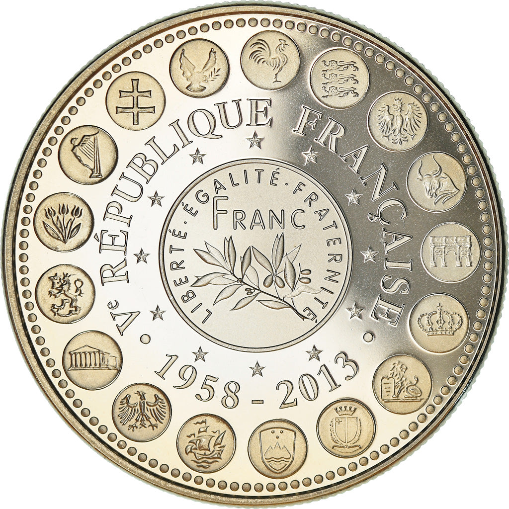 France, Médaille, L'Europe des XXVII, Veme République, 2013, Franc, essai