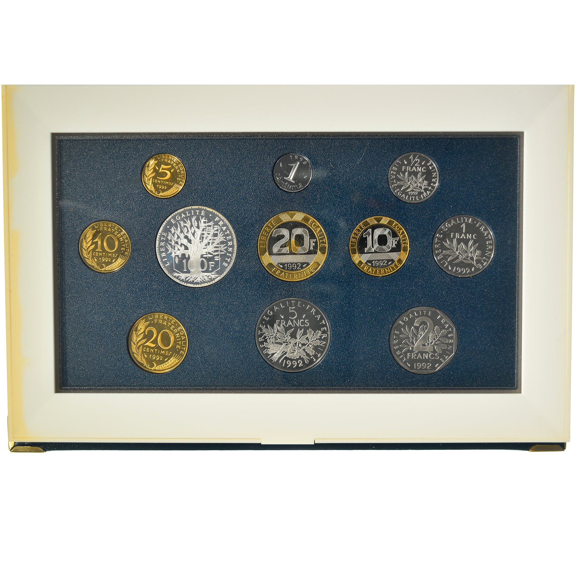 Frankreich, Coffret 1 c. à 100 frs., 1992, MDP, PP, STGL, Gadoury:page 288