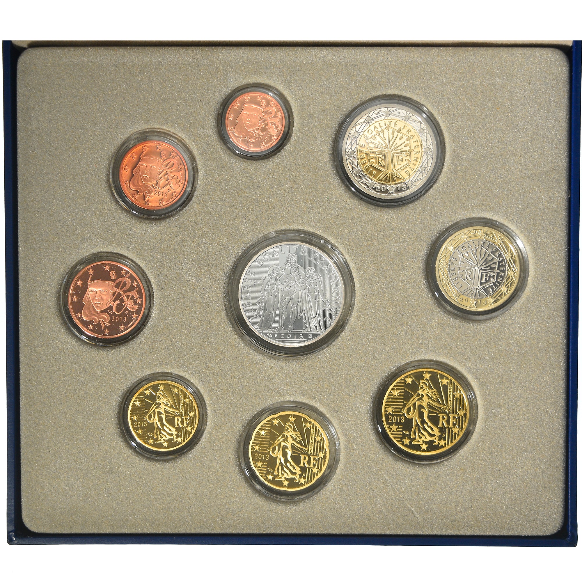 France, Proof Set Euro, 2013, Paris, MS(65-70), Gadoury:page 339