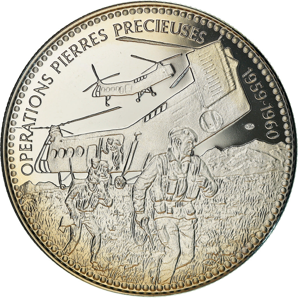 Francia, medalla, Guerre d'Algérie, Opérations Pierres Précieuses, Politics
