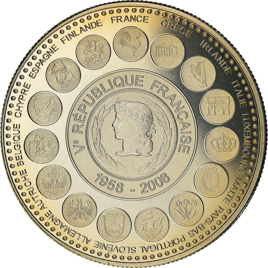 France, Médaille, L'Europe des XXVII, Veme République, 2008, SPL