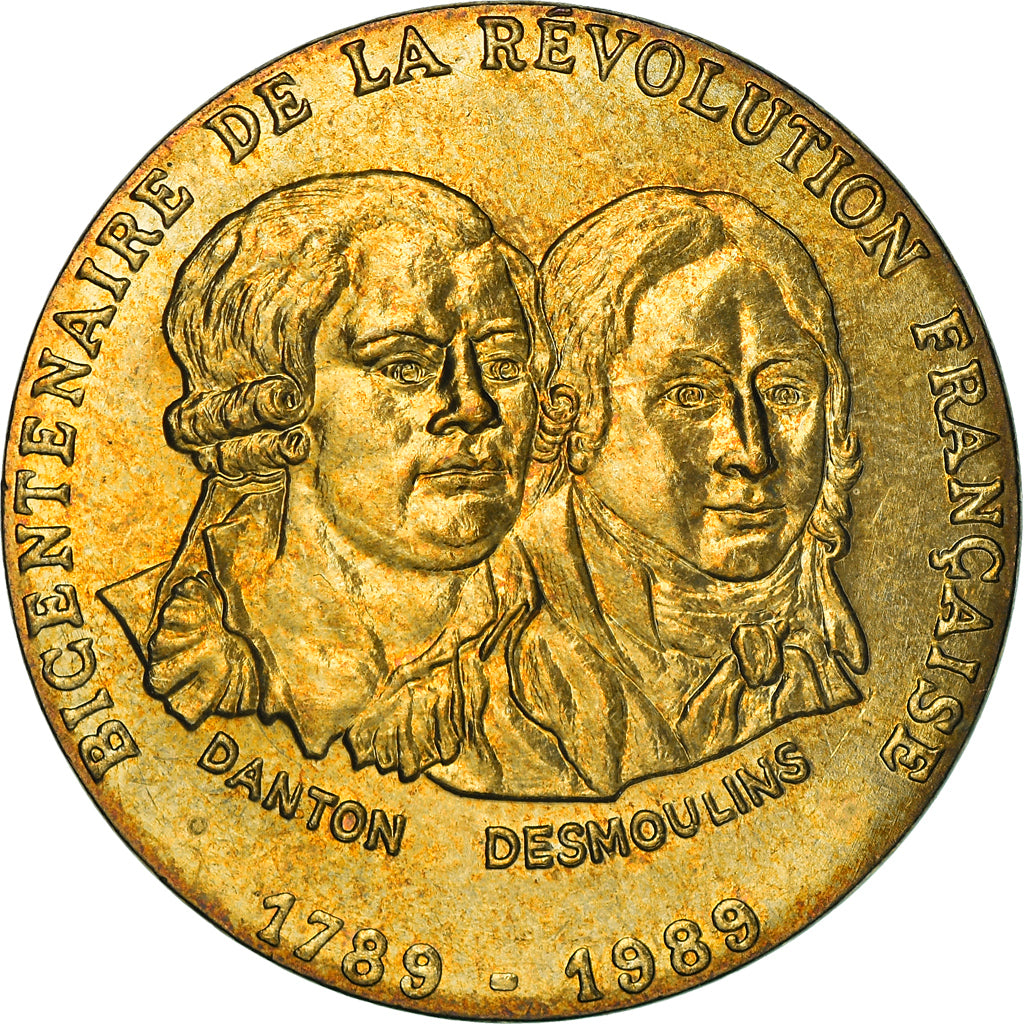 France, Médaille, Bicentenaire de la Révolution Française, MDP, Danton et