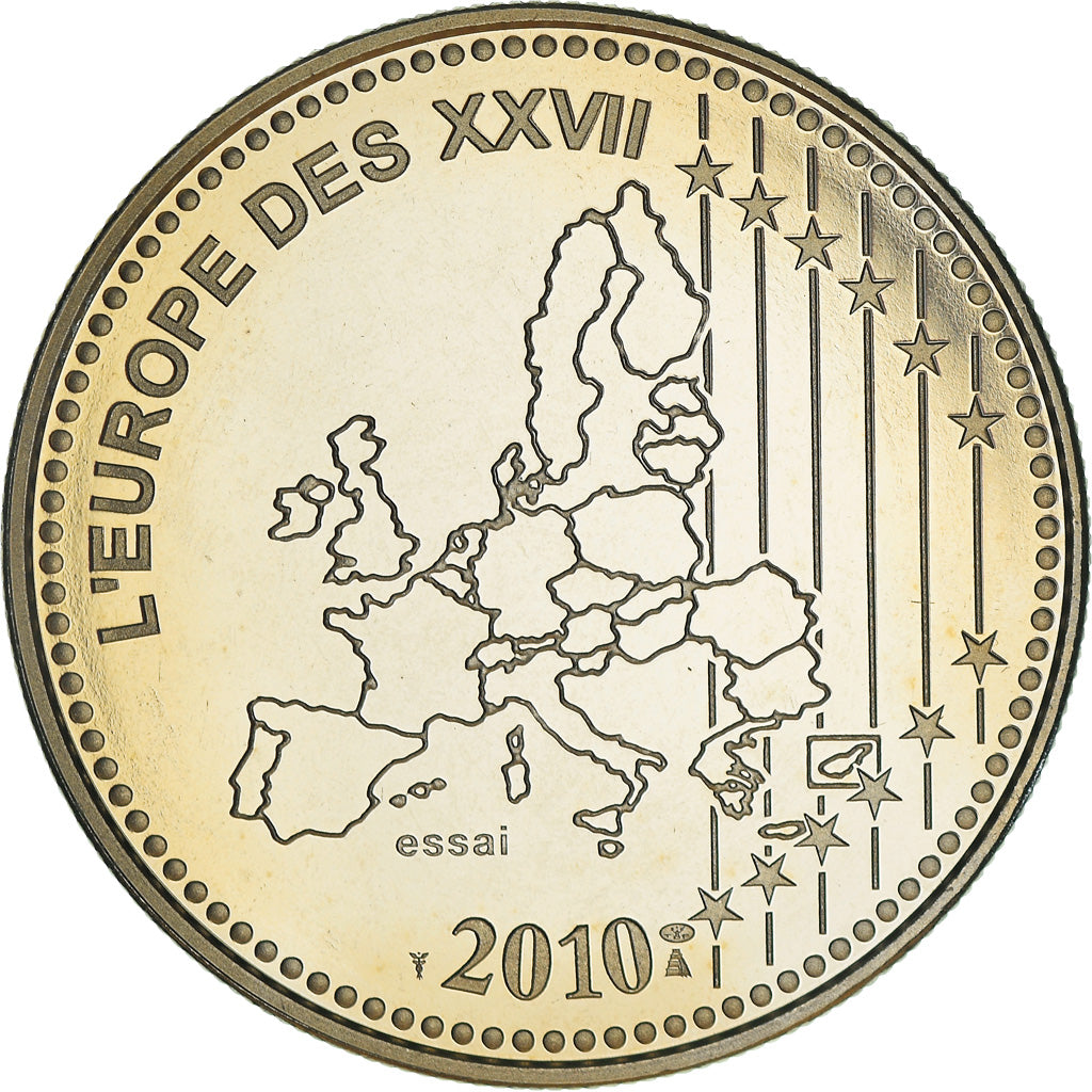 Francia, medalla, L'Europe des XXVII, 50 ans du nouveau Franc, Politics, 2010