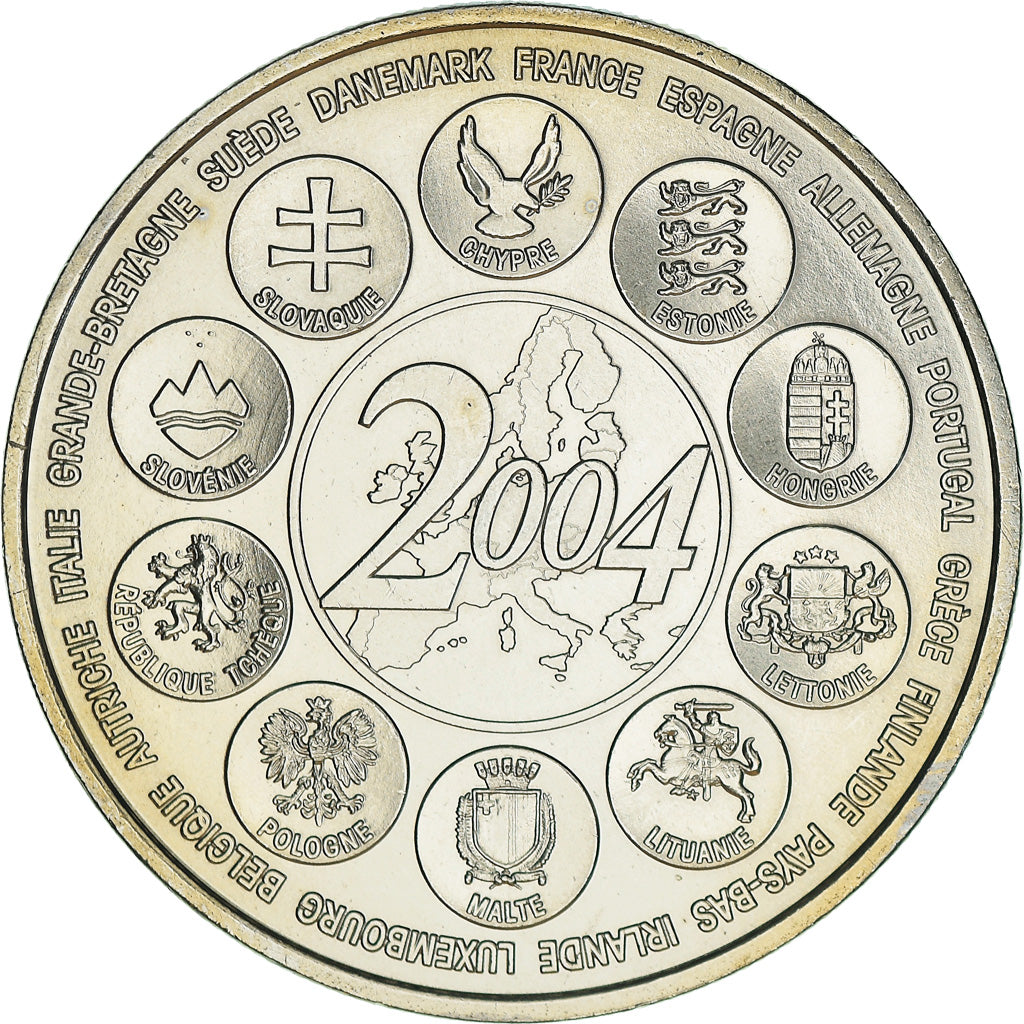 France, Medal, L'Europe des XXV, Essai, 2004, MS(65-70), Copper-nickel