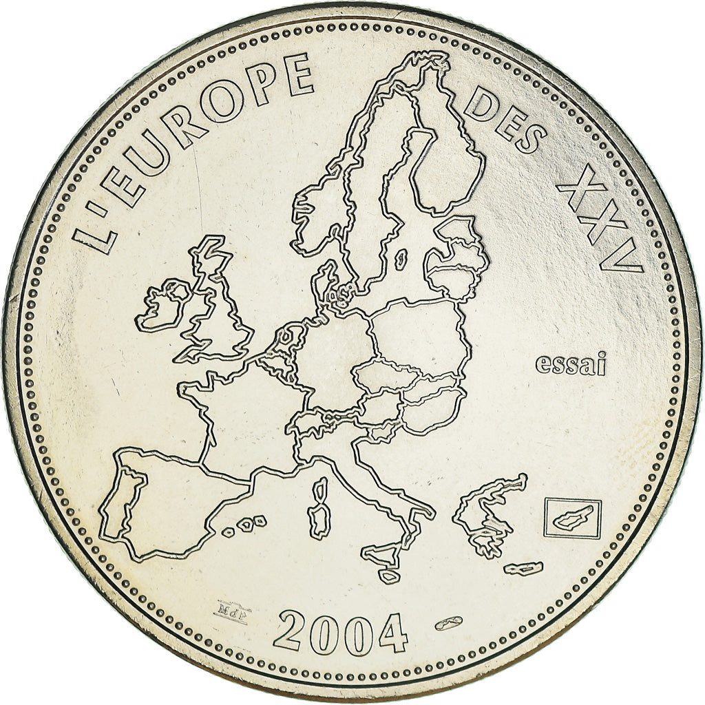 France, Medal, L'Europe des XXV, Essai, 2004, MS(65-70), Copper-nickel
