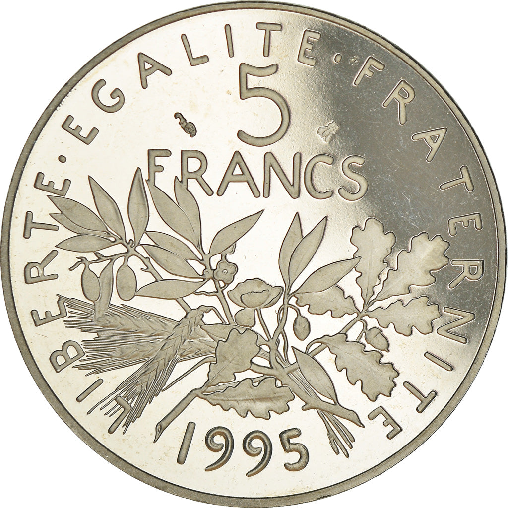Coin, France, Semeuse, 5 Francs, 1995, Paris, Proof / BE, MS(65-70), Nickel Clad