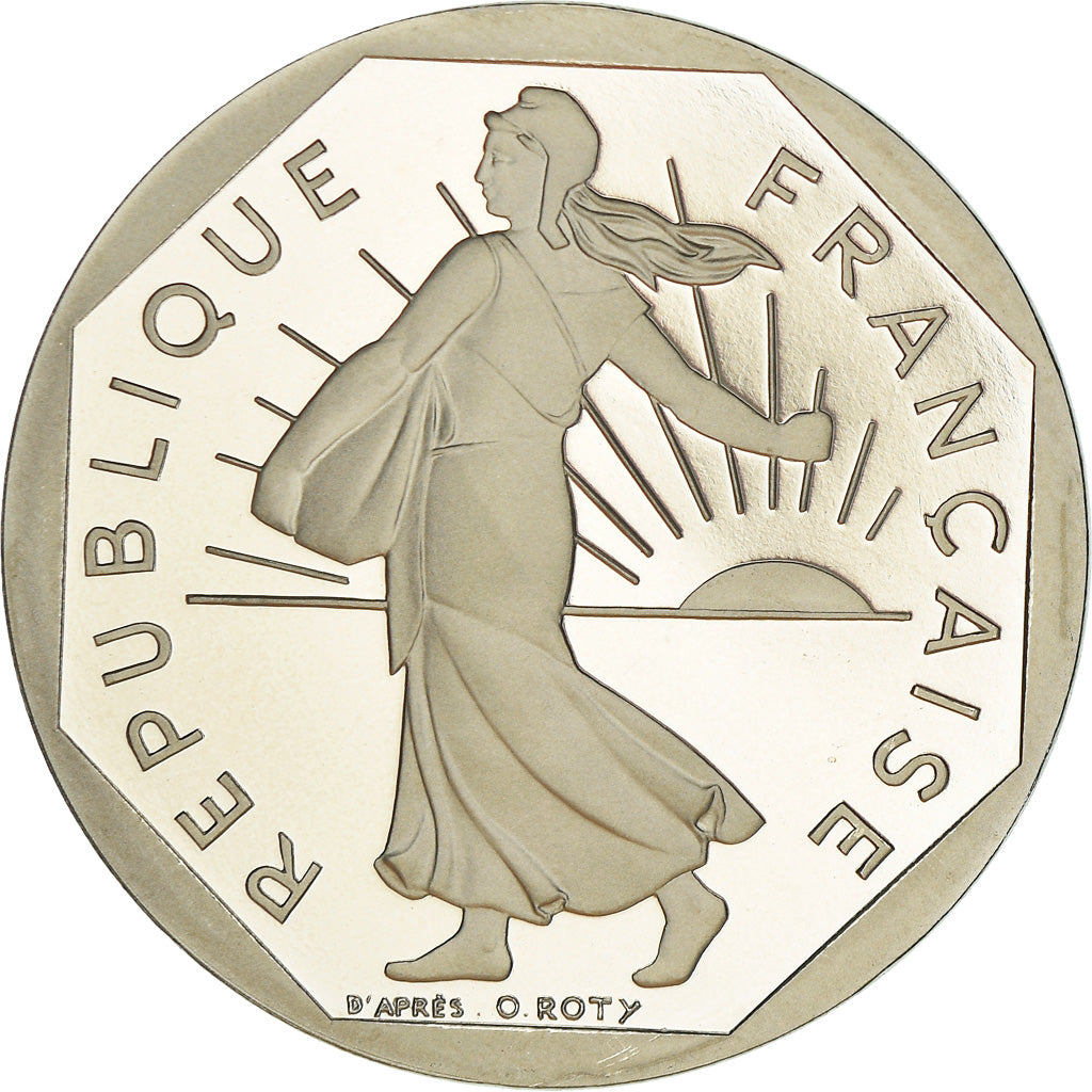 Coin, France, Semeuse, 2 Francs, 1995, Proof / BE, MS(65-70), Nickel, KM:942.2