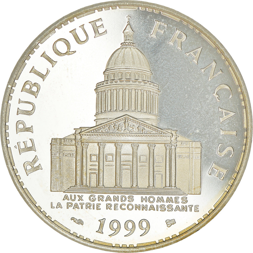 Coin, France, Panthéon, 100 Francs, 1999, Paris, Proof / BE, MS(63), Silver