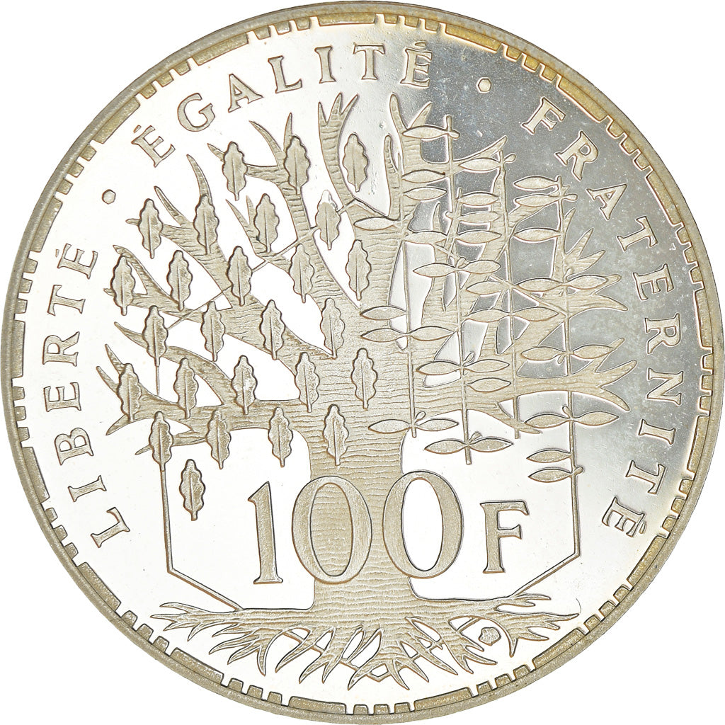 Coin, France, Panthéon, 100 Francs, 1999, Paris, Proof / BE, MS(63), Silver