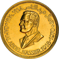 Égypte, Médaille, Gamal Abdel Nasser, In Memoriam, 1970, Or, SUP+