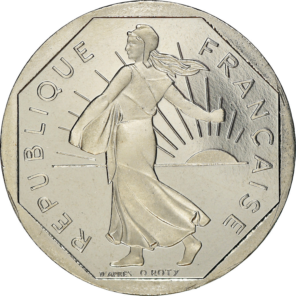 Coin, France, Semeuse, 2 Francs, 1998, Paris, Proof / BE, MS(65-70), Nickel