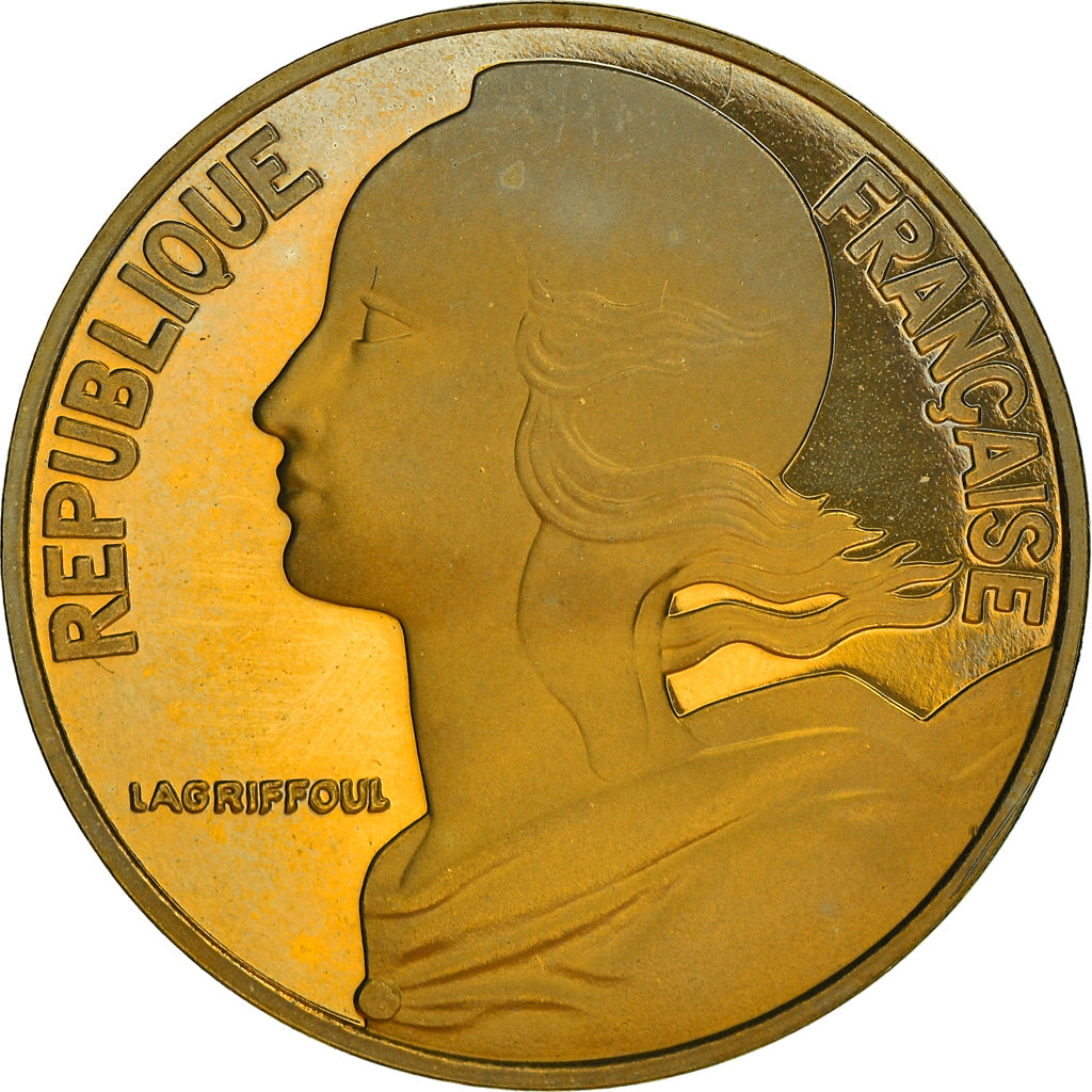 Munten, Frankrijk, Marianne, 20 Centimes, 1998, Paris, Proof / BE, FDC