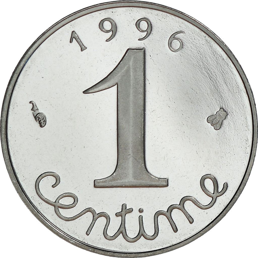 Coin, France, Épi, Centime, 1996, Paris, Proof / BE, MS(65-70), Stainless