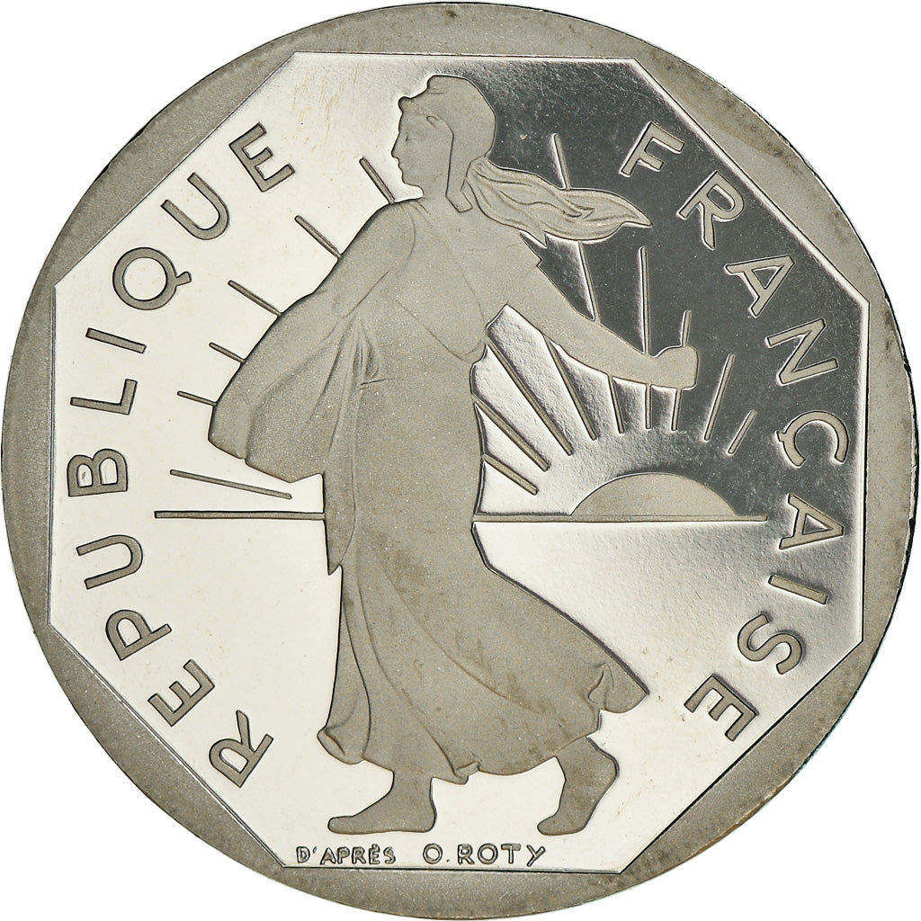 Monnaie, France, Semeuse, 2 Francs, 1996, Paris, Proof / BE, FDC, Nickel