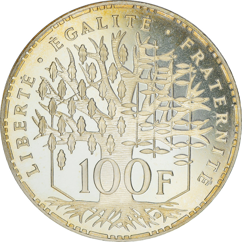 Coin, France, Panthéon, 100 Francs, 1997, Paris, Proof / BE, MS(65-70), Silver
