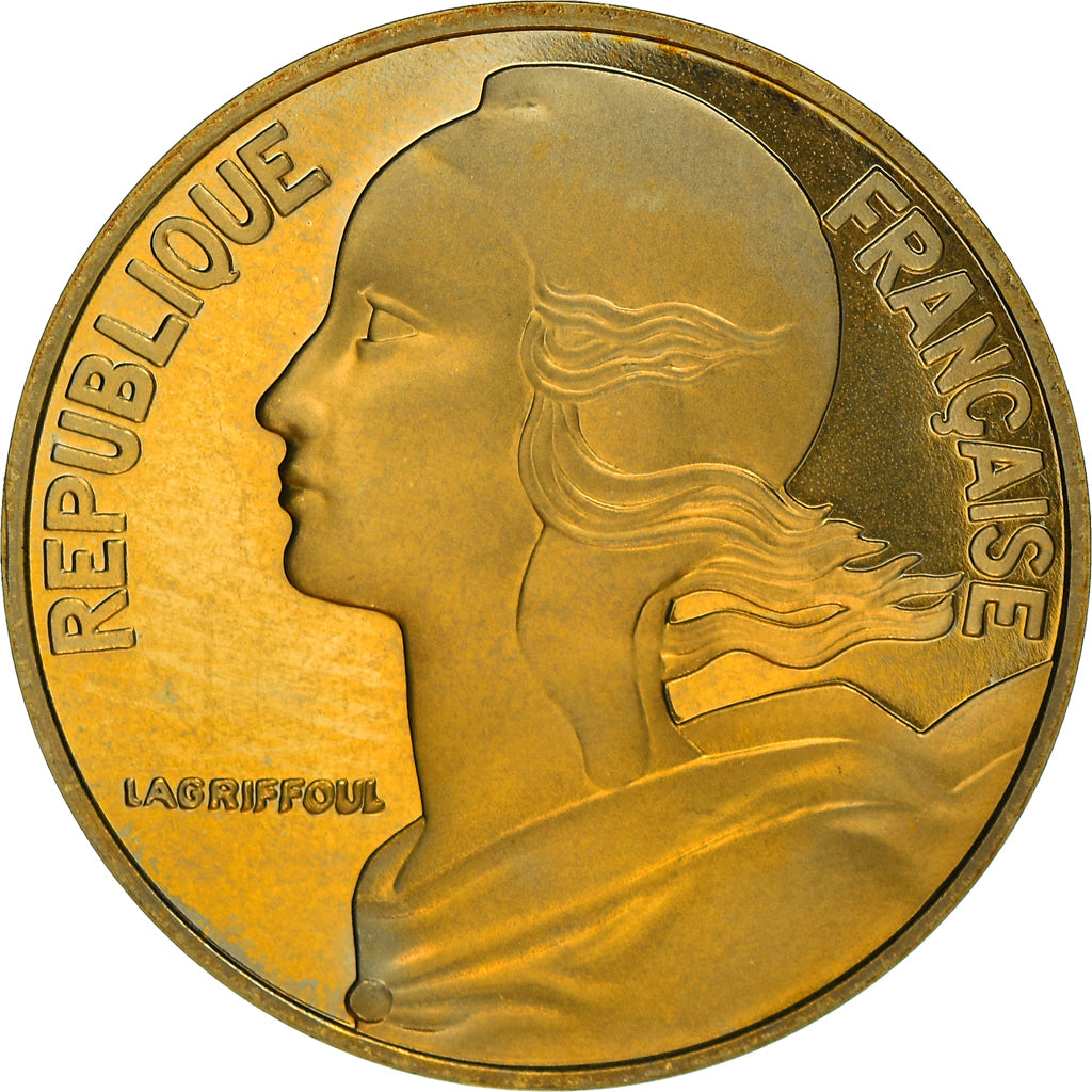 Munten, Frankrijk, Marianne, 20 Centimes, 1997, Paris, Proof / BE, FDC