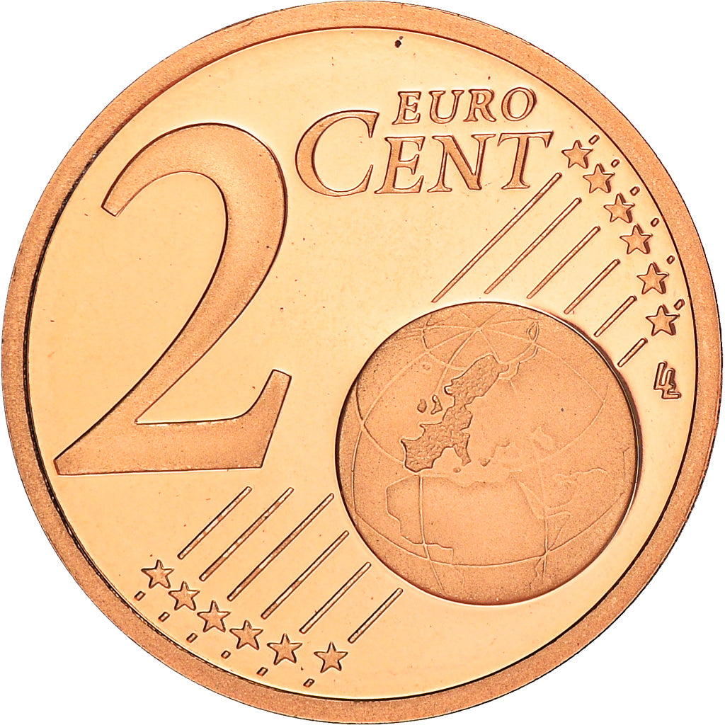 Francja, 2 Centimes, 2014, Paris, Proof / BE, MS(65-70), Bimetaliczny