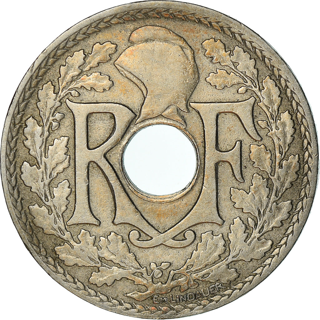 Coin, France, Lindauer, 25 Centimes, 1921, AU(50-53), Copper-nickel, KM:867a