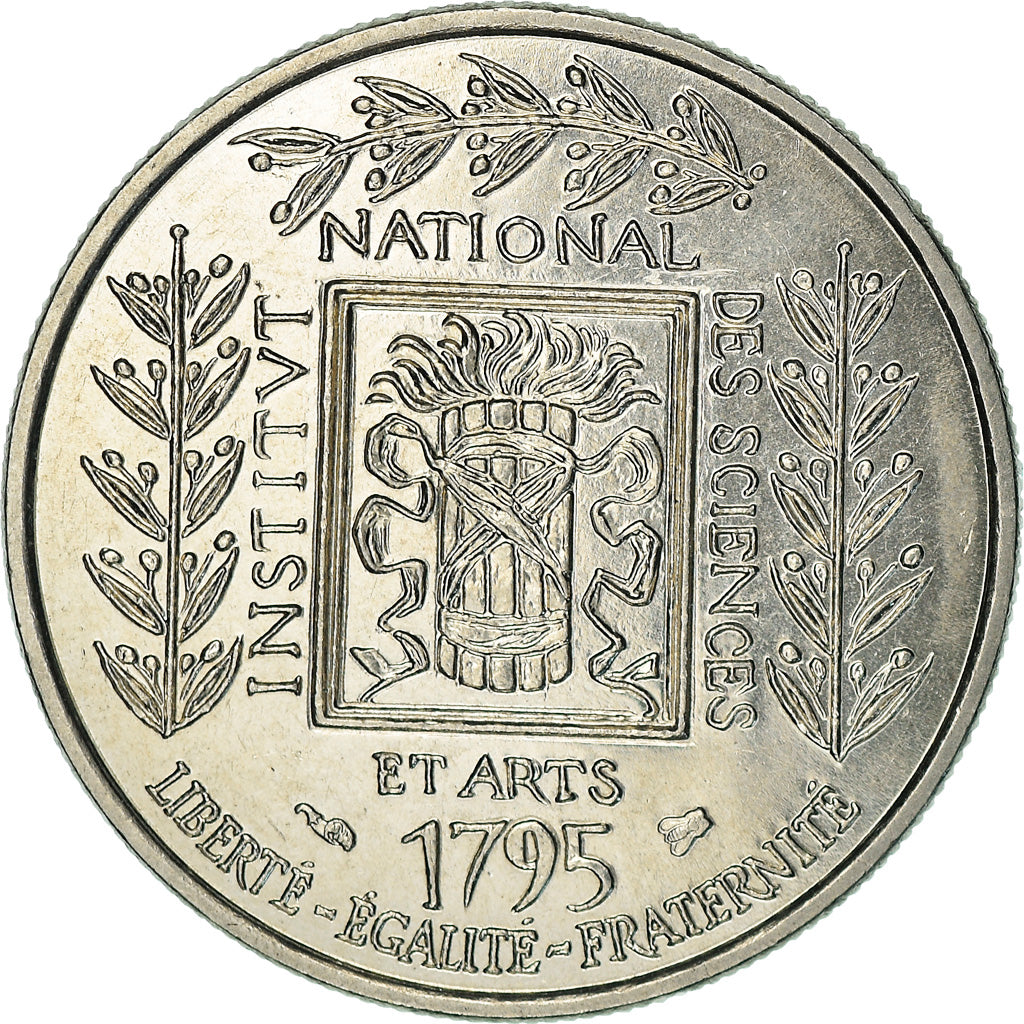 Coin, France, Institut, Franc, 1995, Paris, MS(63), Nickel, KM:1133, Gadoury:480