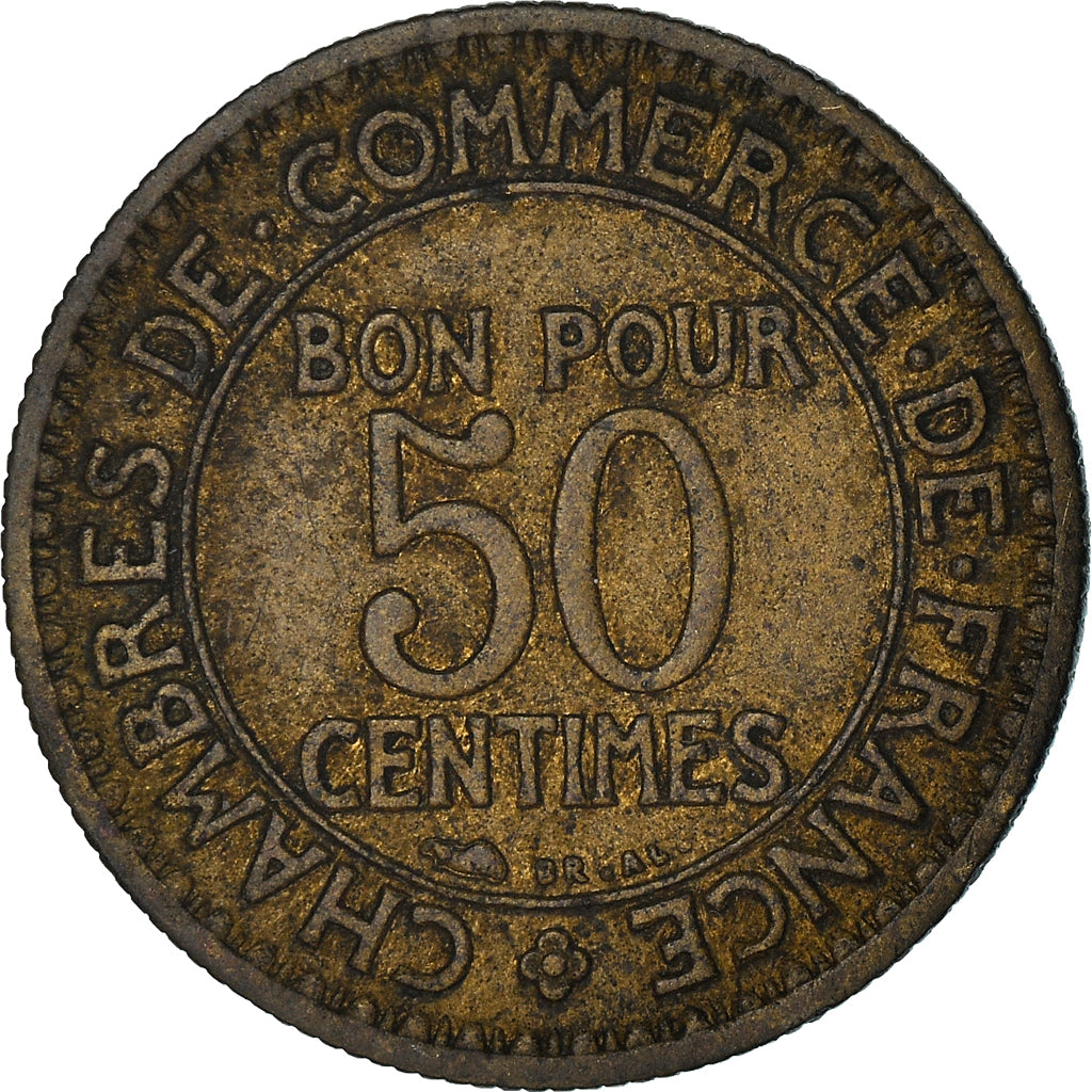 Coin, France, Chambre de commerce, 50 Centimes, 1928, VF(30-35)
