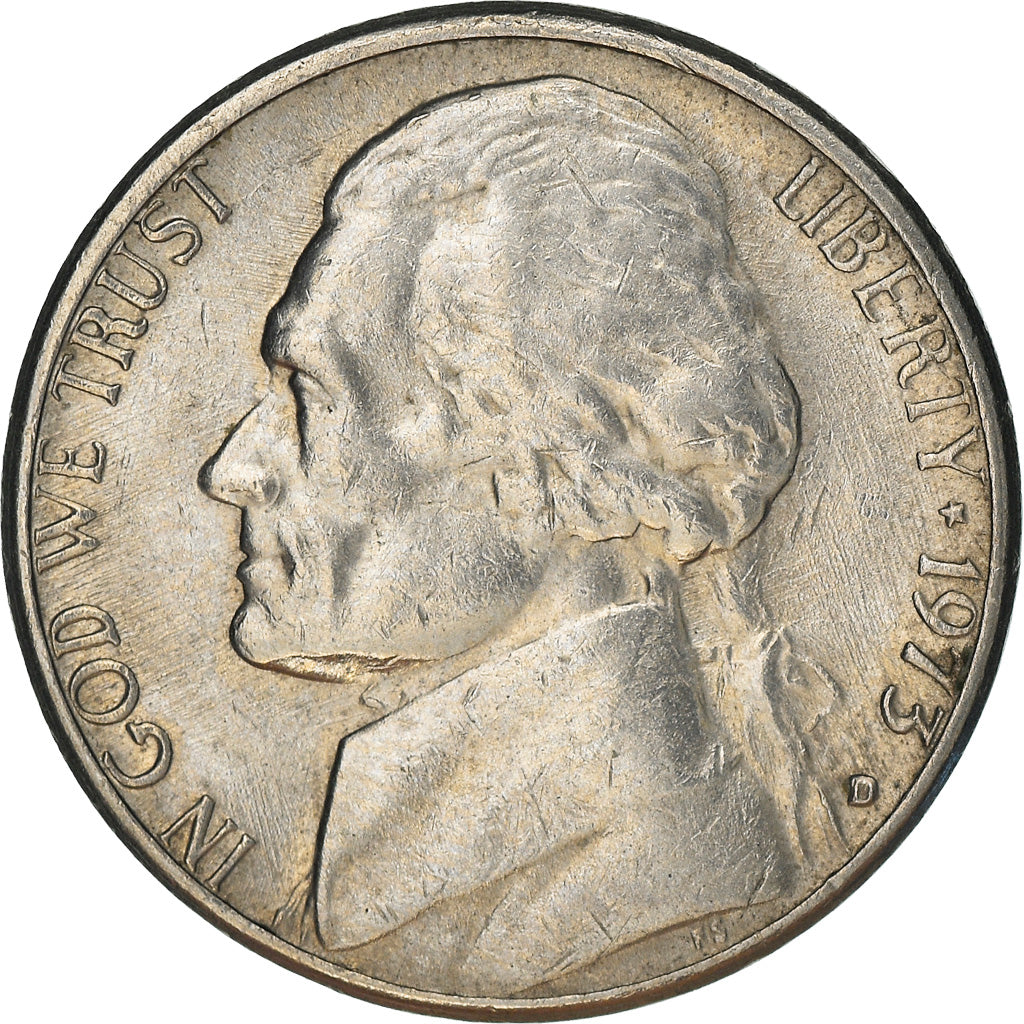Moneta, Stati Uniti, Jefferson Nickel, 5 Cents, 1973, U.S. Mint, Philadelphia