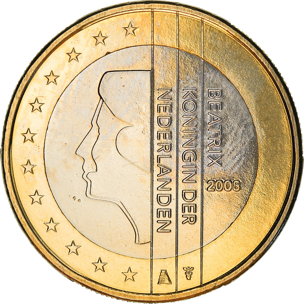 Holandia, Euro, 2008, Utrecht, MS(65-70), Bimetaliczny, KM:271