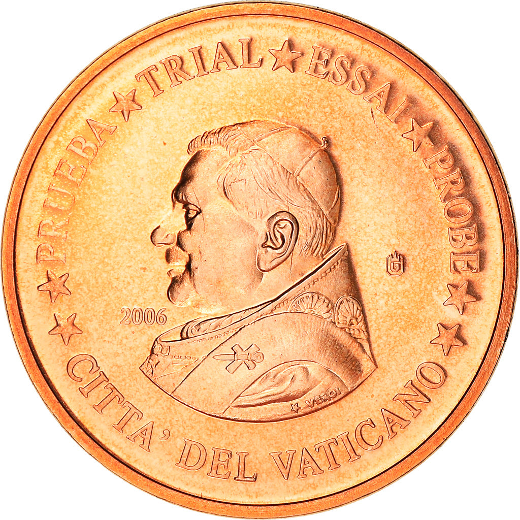 Watykan, 2 Centimes, 2006, unofficial private coin, MS(65-70), Bimetaliczny