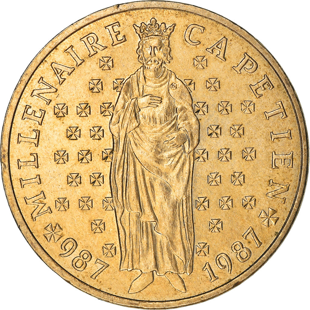 Coin, France, 10 Francs, 1987, EF(40-45), Nickel-Bronze, KM:961d, Gadoury:820