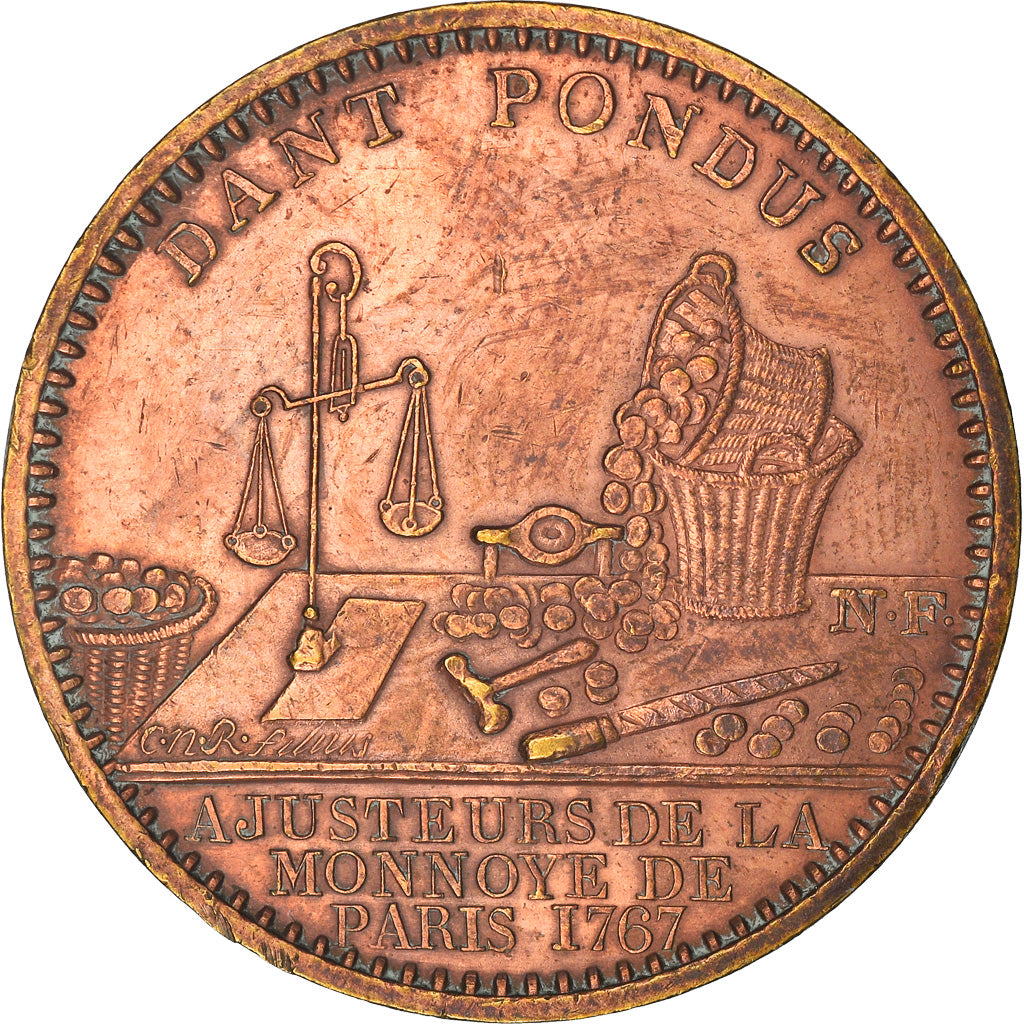 France, Token, Trades, Business & industry, AU(50-53), Bronze