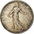 Monnaie, France, Semeuse, Franc, 1916, Paris, TB, Argent, Gadoury:467, KM:844.1