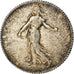 Moneta, Francia, Semeuse, Franc, 1916, Paris, MB, Argento, KM:844.1, Gadoury:467