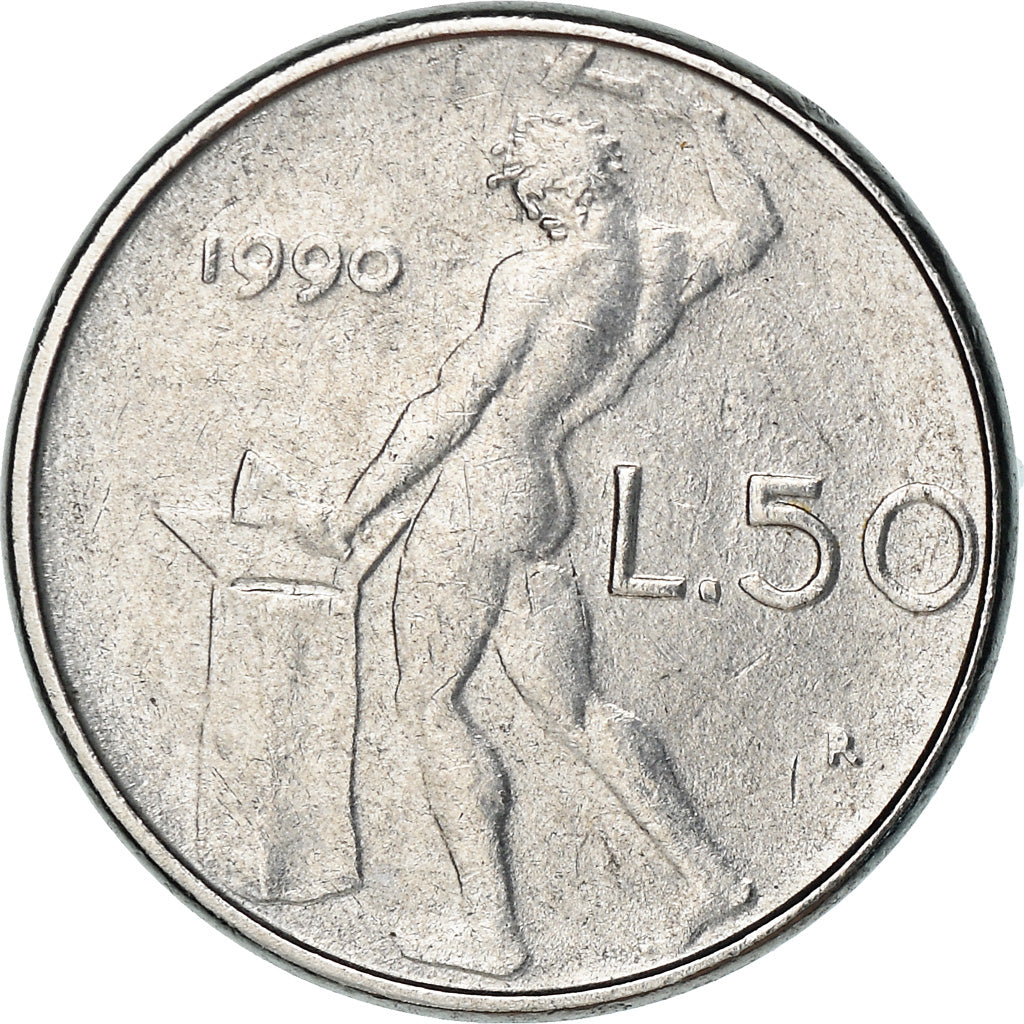 Monnaie, Italie, 50 Lire, 1990, Rome, Proof, SUP, Copper-nickel, KM:183