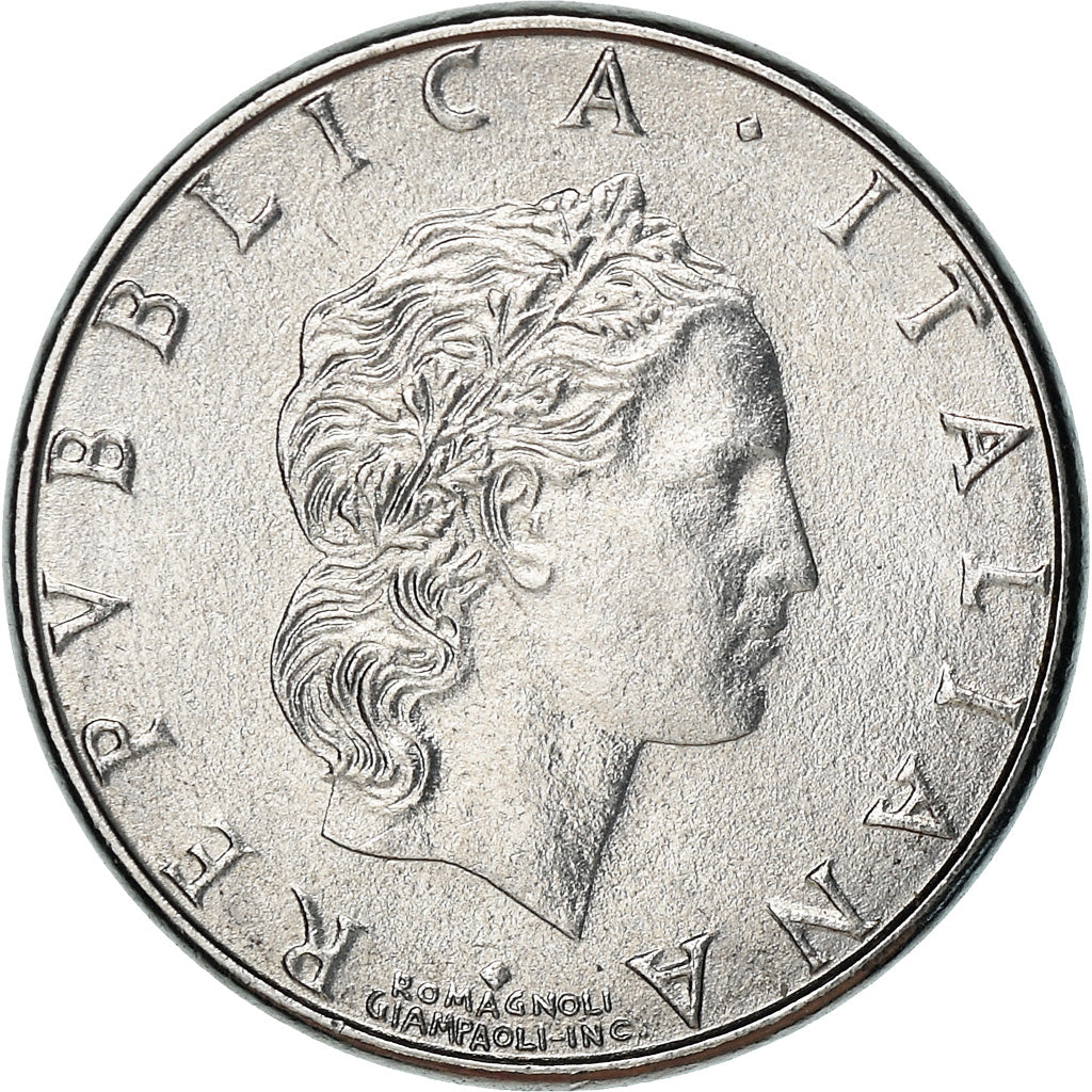 Coin, Italy, 50 Lire, 1993, Rome, MS(63), Stainless Steel, KM:95.2
