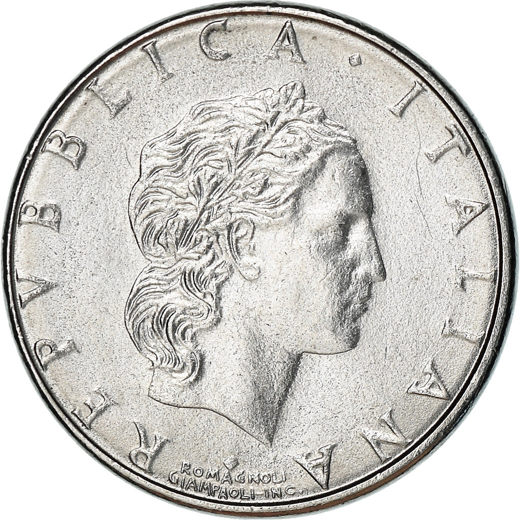 Moneta, Włochy, 50 Lire, 1993, Rome, MS(63), Stal nierdzewna, KM:95.2