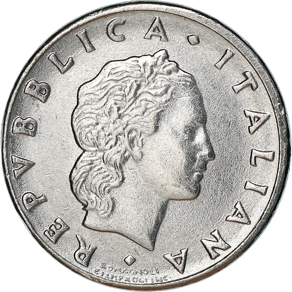 Coin, Italy, 50 Lire, 1995, Rome, MS(60-62), Stainless Steel, KM:95.2