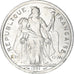 Moeda, Nova Caledónia, 2 Francs, 1991, Paris, AU(55-58), Alumínio, KM:14