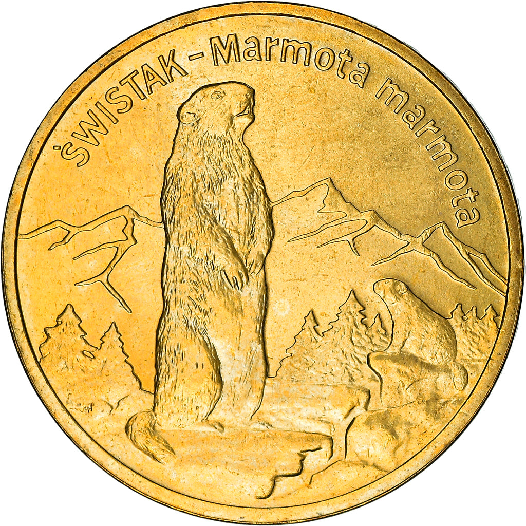 Coin, Poland, 2 Zlote, 2006, Warsaw, MS(60-62), Brass, KM:534
