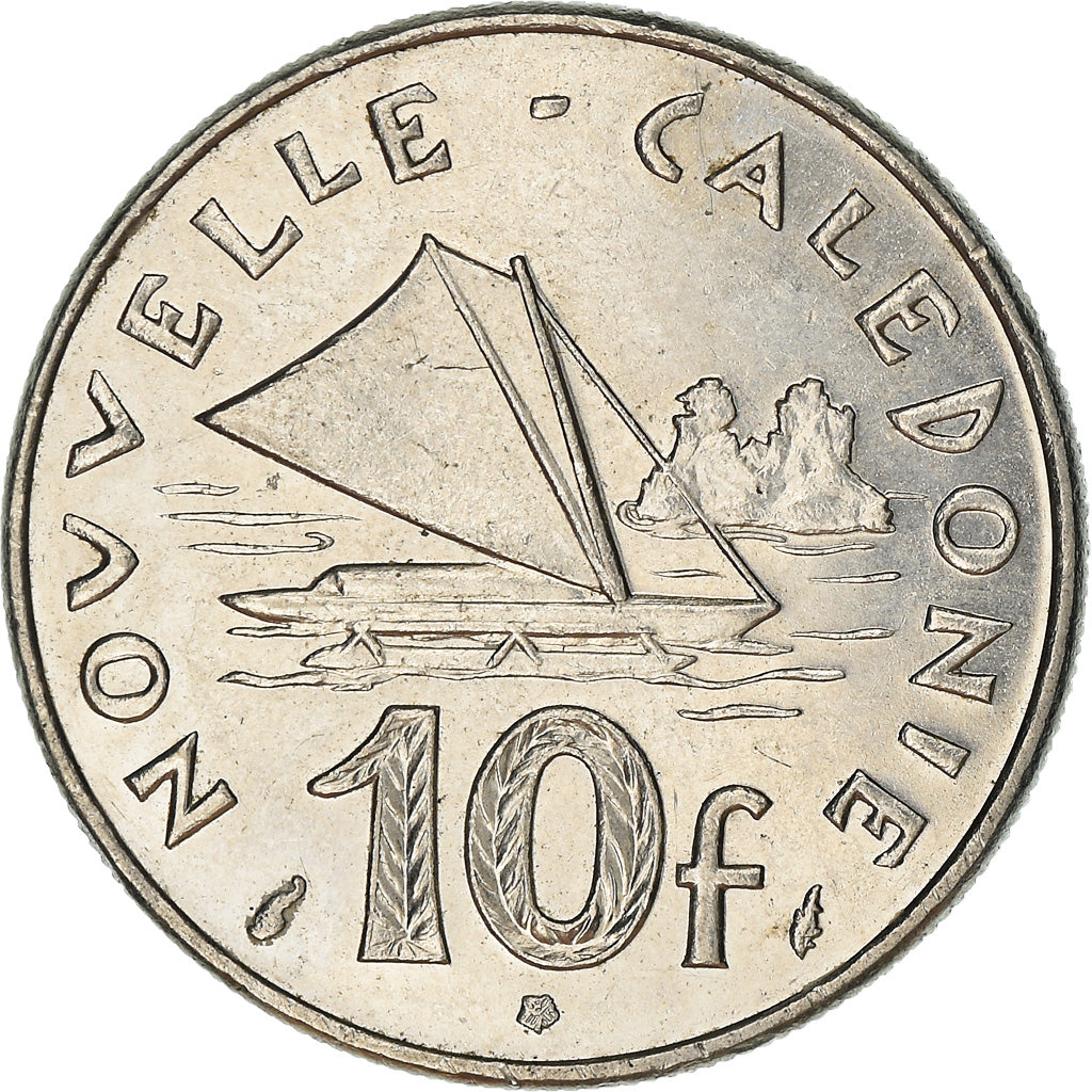 Münze, Neukaledonien, 10 Francs, 1986, Paris, VZ, Nickel, KM:11