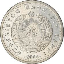 Coin, Uzbekistan, 100 Som, 2004, MS(63), Nickel plated steel, KM:17