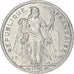 Moneda, Nueva Caledonia, 2 Francs, 1990, Paris, MBC+, Aluminio, KM:14