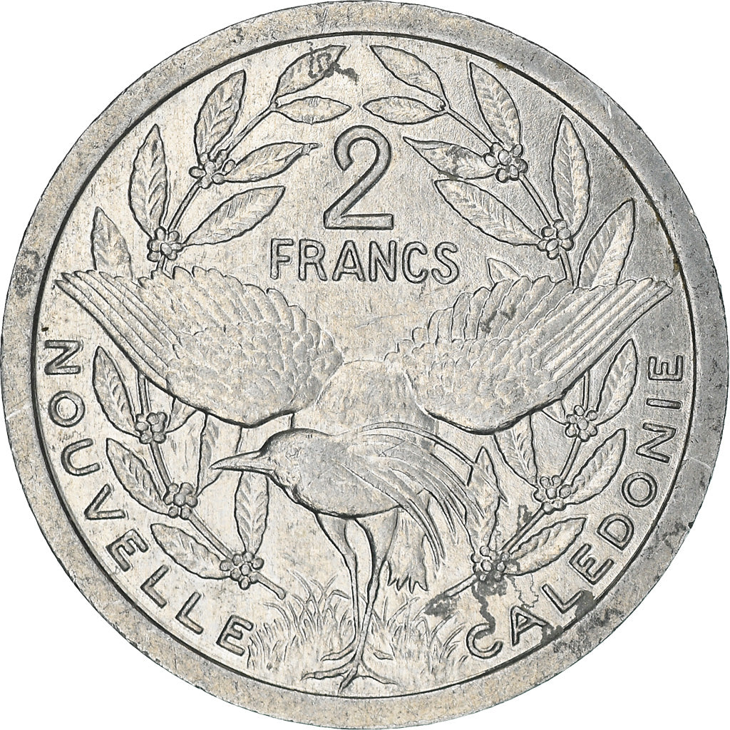 Monnaie, Nouvelle-Calédonie, 2 Francs, 1990, Paris, TTB+, Aluminium, KM:14