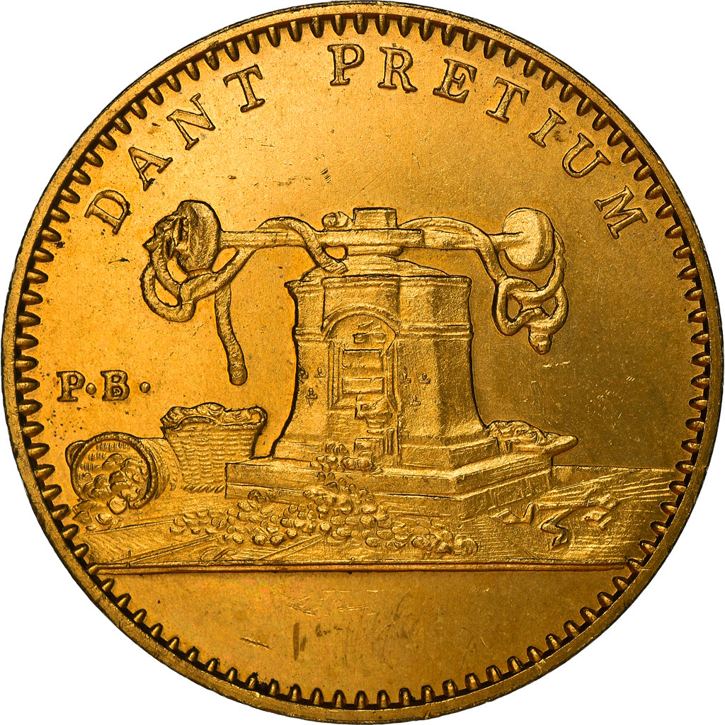 França, Medal, Souvenir d'une visite au stand de la Monnaie, Artes e Cultura