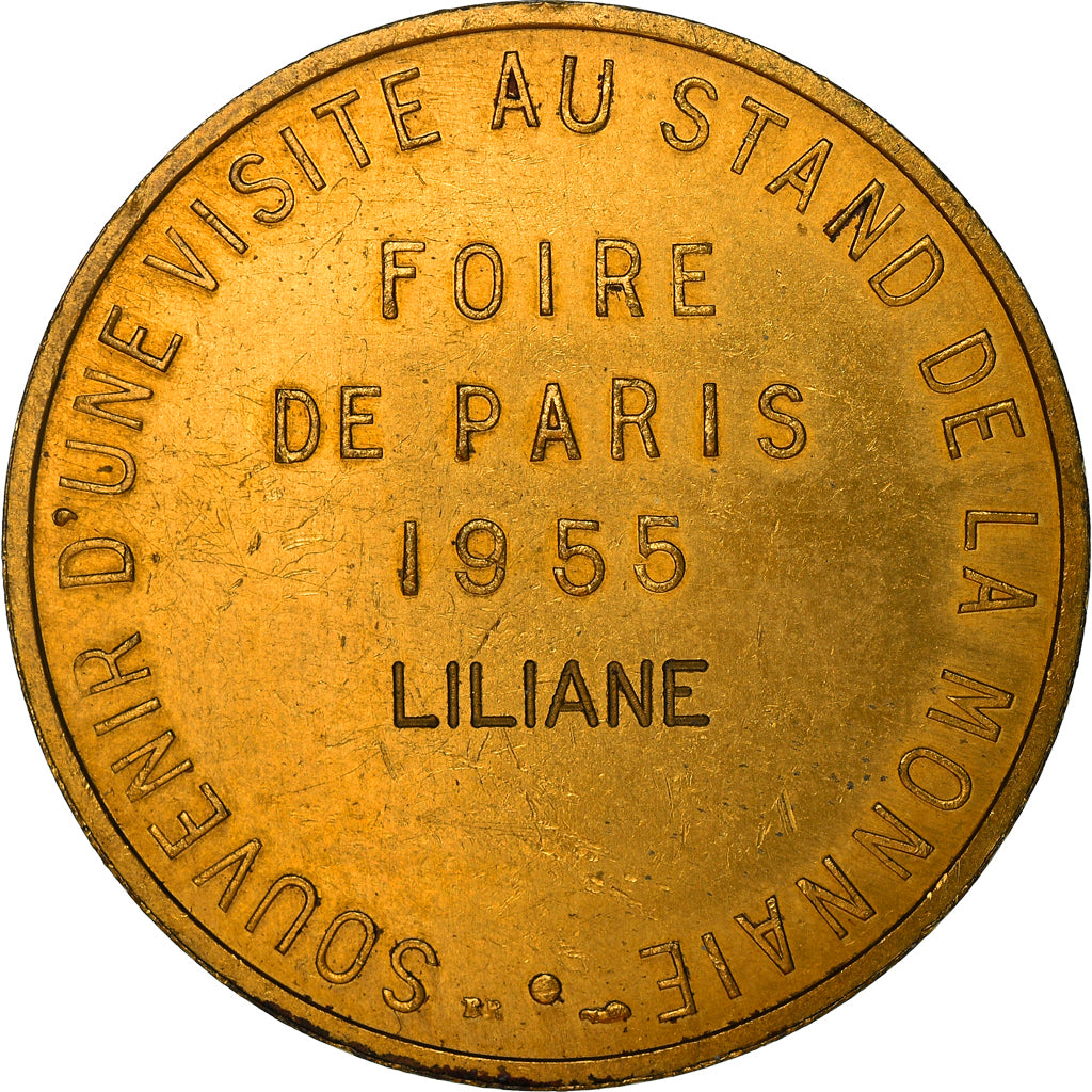 França, Medal, Souvenir d'une visite au stand de la Monnaie, Artes e Cultura