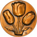 Frankreich, Medaille, Flora, Tulipes, UNZ, Bronze