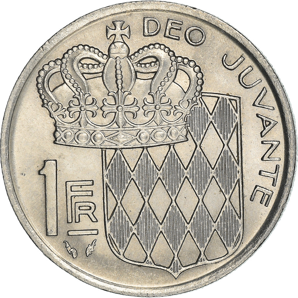 Münze, Monaco, Rainier III, Franc, 1975, UNZ, Nickel, KM:140, Gadoury:MC 150