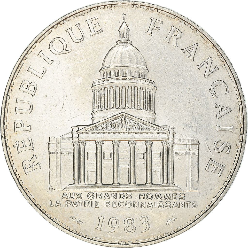 Coin, France, Panthéon, 100 Francs, 1983, Paris, MS(63), Silver, KM:951.1