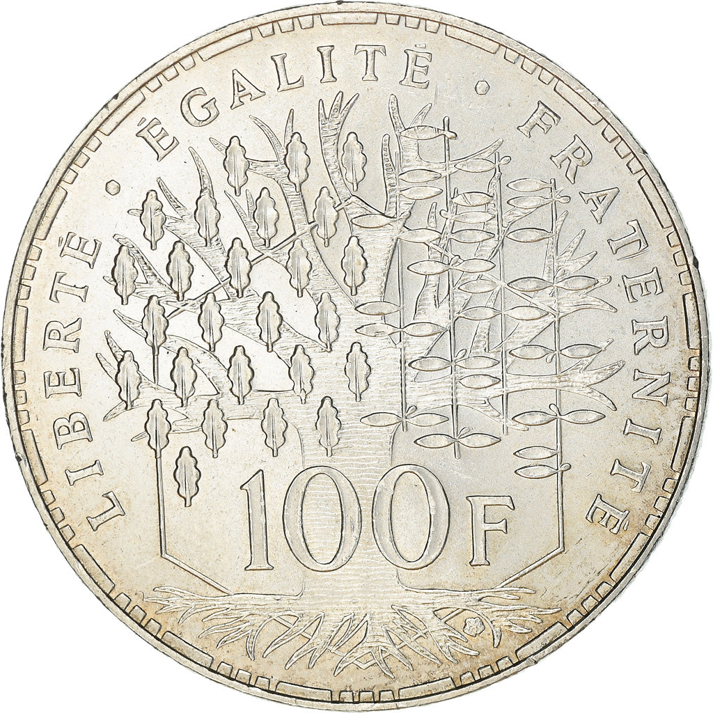 Coin, France, Panthéon, 100 Francs, 1983, Paris, MS(63), Silver, KM:951.1