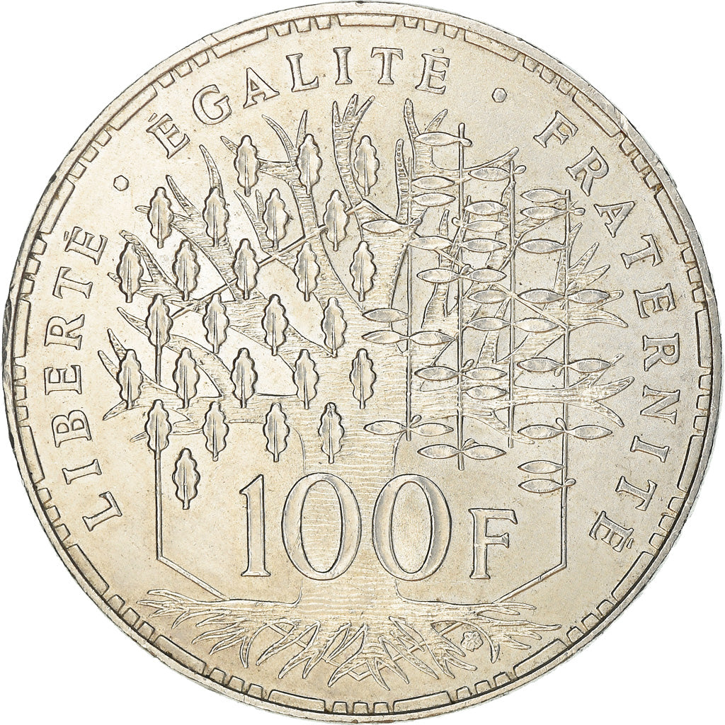Coin, France, Panthéon, 100 Francs, 1983, Paris, MS(63), Silver, KM:951.1
