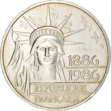 Coin, France, Statue de la Liberté, 100 Francs, 1986, Paris, MS(63), Silver