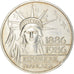 Coin, France, Statue de la Liberté, 100 Francs, 1986, Paris, MS(63), Silver